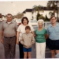 Florida Vacation 1985 - Grandpa Hoaerig Mom Doug Thelma and Dad